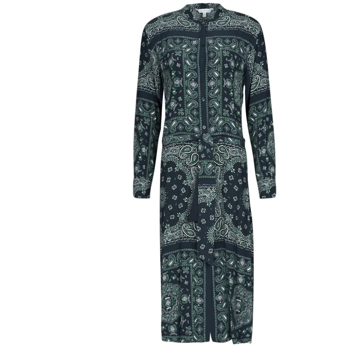 Tommy Hilfiger - BANDANA VIS MIDI SHIRT DRESS LS