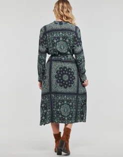 Tommy Hilfiger - BANDANA VIS MIDI SHIRT DRESS LS