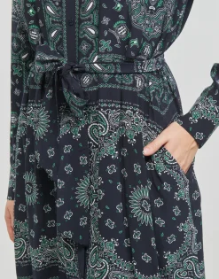 Tommy Hilfiger - BANDANA VIS MIDI SHIRT DRESS LS