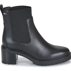 Tommy Hilfiger - FLAG MID HEEL LEATHER CHELSEA