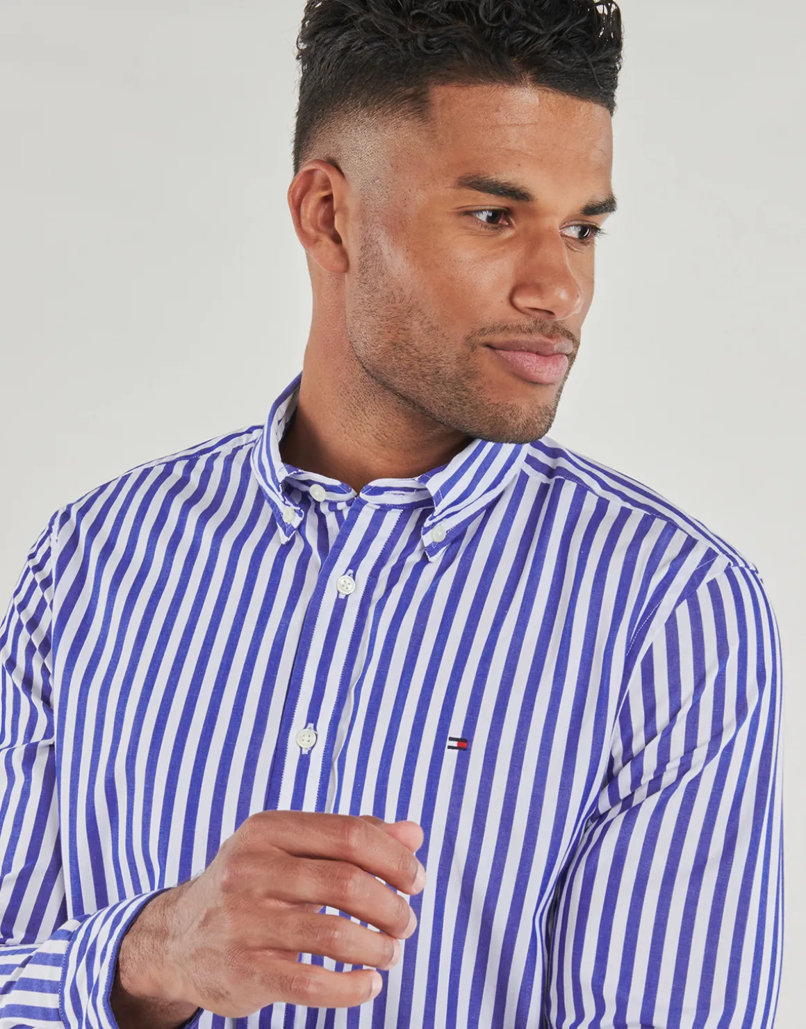 Tommy Hilfiger - FLEX POPLIN BOLD STRIPE RF SHIRT