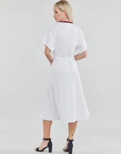 Tommy Hilfiger - GBL STP FLARE MIDI POLO DRESS SS