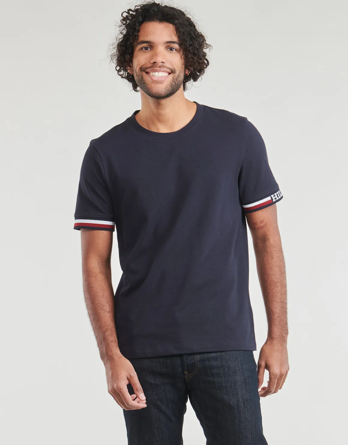 Tommy Hilfiger - MONOTYPE BOLD GS TIPPING TEE