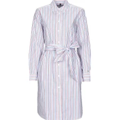 Tommy Hilfiger - ORG CO GBL STP KNEE SHIRT DRESS
