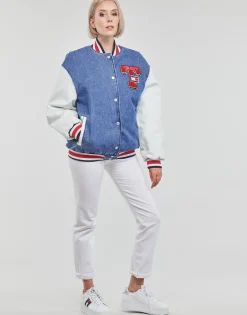 Tommy Jeans - DENIM LETTERMAN JACKET DF7018