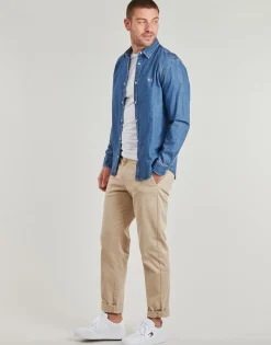 Tommy Jeans - RGLR FIT SHIRT MID BLUE