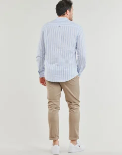 Tommy Jeans - TJM MAO STRIPE LINEN BLEND SHIRT