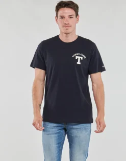 Tommy Jeans - TJM REG CURVED LETTERMAN TEE