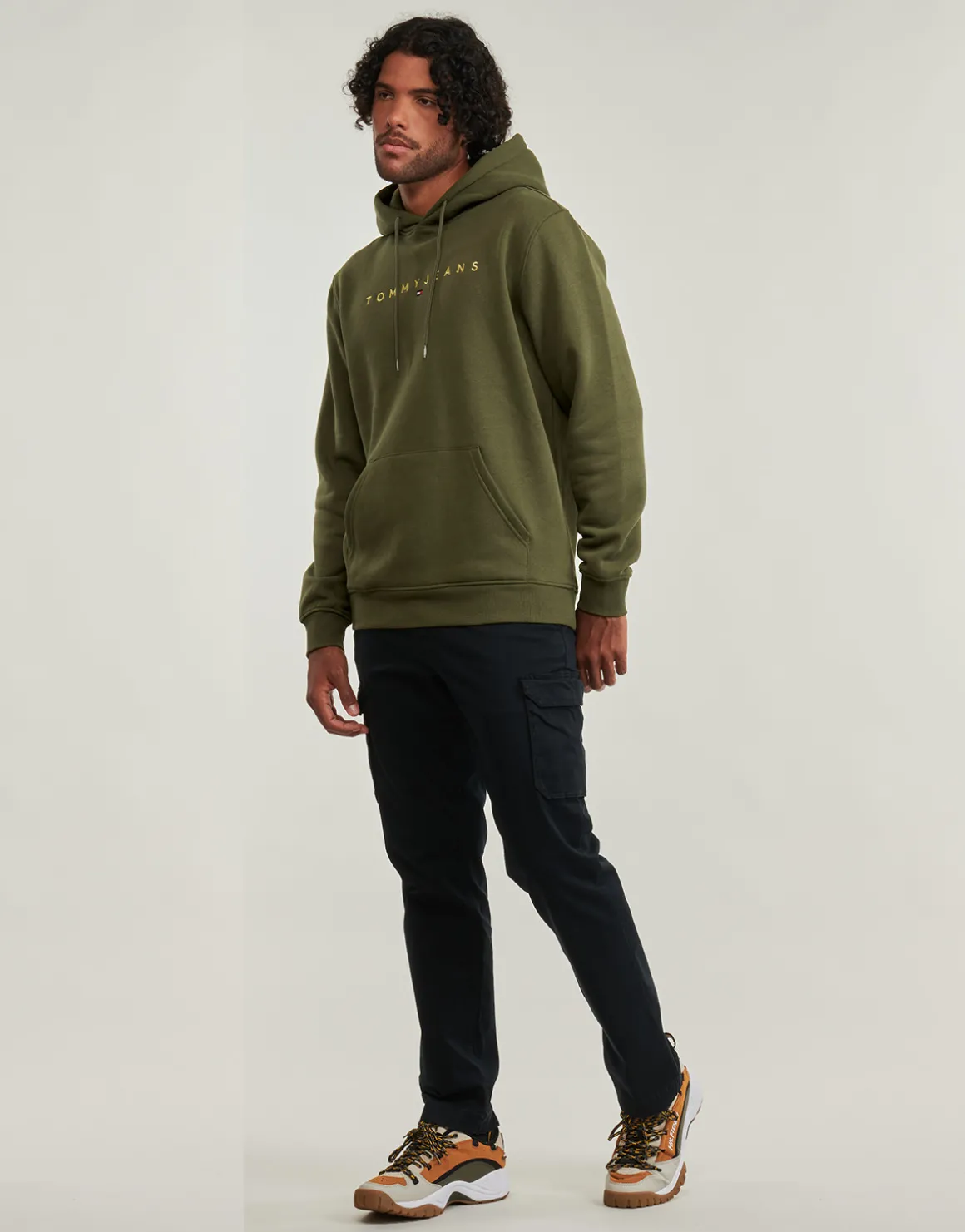 Tommy Jeans - TJM REG LINEAR GOLD HOOD EXT