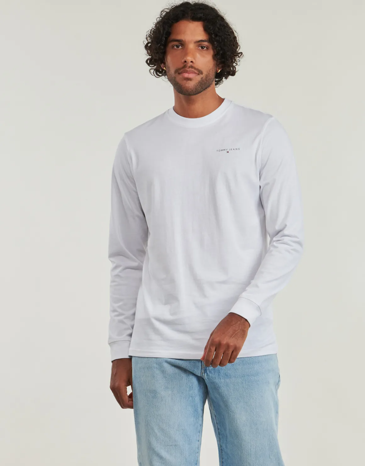 Tommy Jeans - TJM SLIM LINEAR CHST L/S TEE EXT