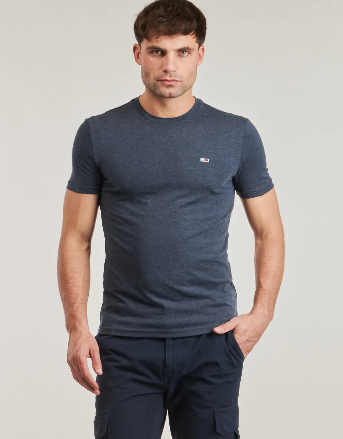 Tommy Jeans - TJM XSLIM JASPE HTR TEE EXT