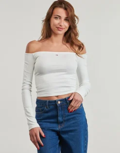 Tommy Jeans - TJW SLIM ESSENTIAL BOAT NECK LS