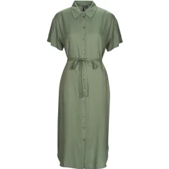 Vero Moda - VMBUMPY SS CALF SHIRT DRESS NOOS