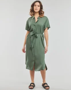 Vero Moda - VMBUMPY SS CALF SHIRT DRESS NOOS