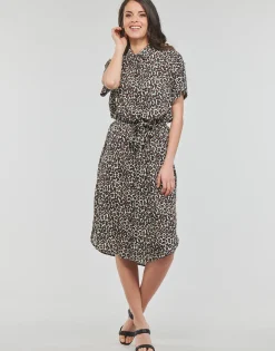 Vero Moda - VMBUMPY SS CALF SHIRT DRESS NOOS