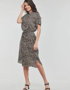 Vero Moda - VMBUMPY SS CALF SHIRT DRESS NOOS