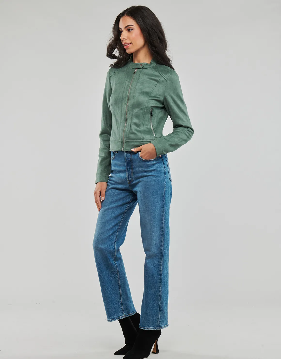 Vero Moda - VMJOSE MARI SHORT FAUX SUEDE JACKET BOOS